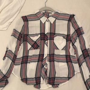 Thread and Supply Plaid Flannel Size M